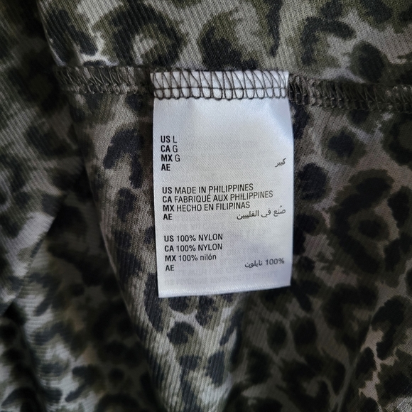 Style & Co Leopard Tunic Fall Blouse Top Size L - Picture 9 of 9